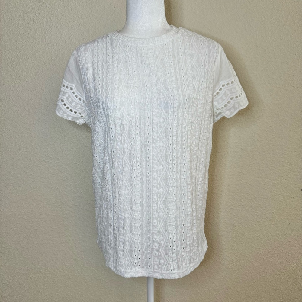 White blouse top size large